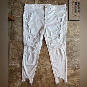 NWT American Eagle White Jegging Sz 22